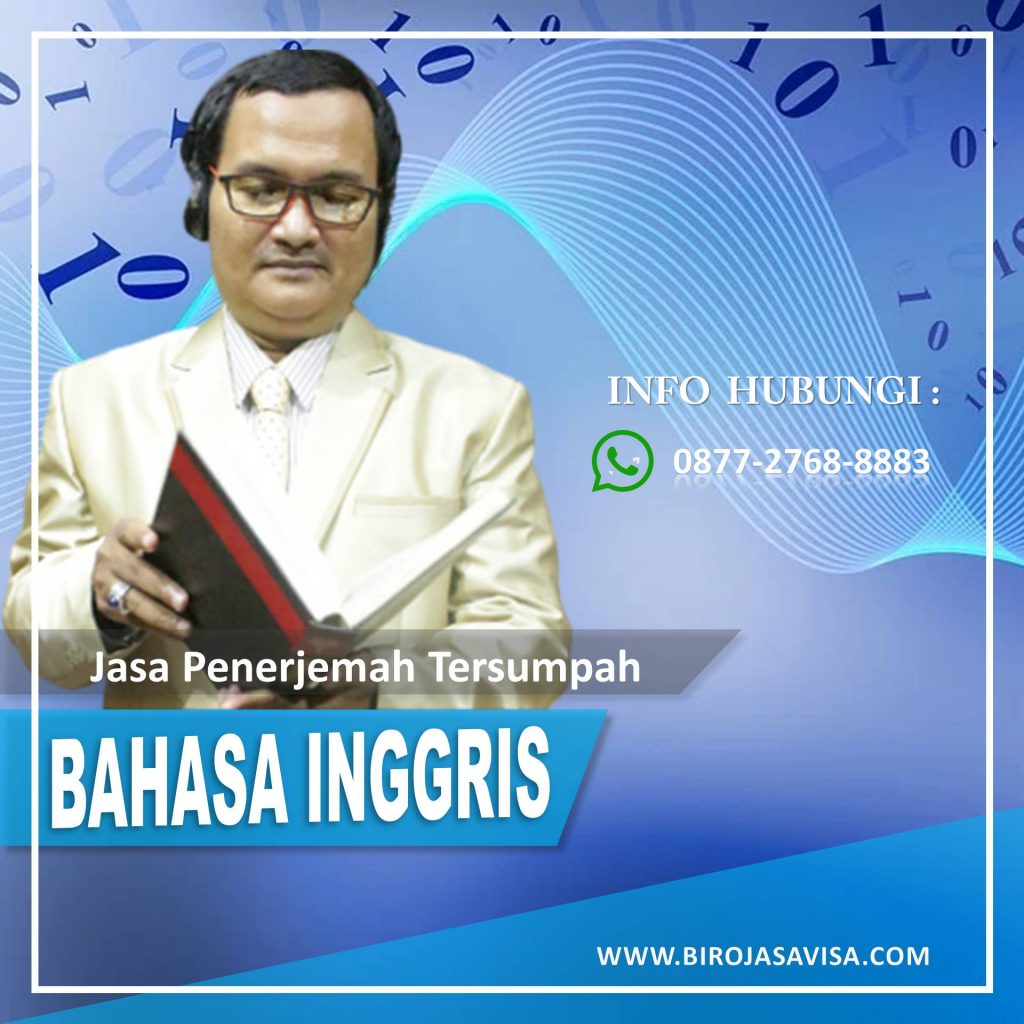 Jasa Penerjemah Tersumpah Bahasa Inggris Resmi dan Terpercaya di Cikeas Udik Kabupaten Bogor 0877 2768 8883